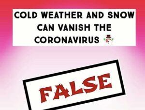 coronavirus weather myths