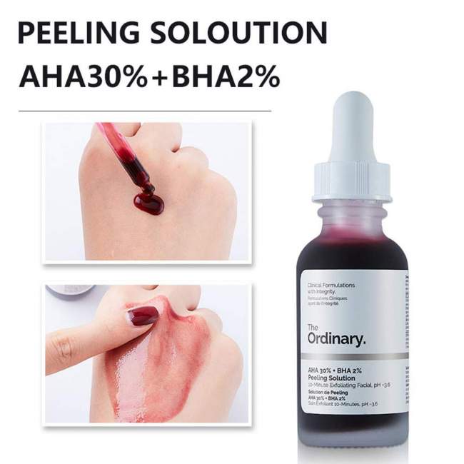 chemical Peel at Home - THE ORDINARY Aha and Bha Peeling Solution 30ml