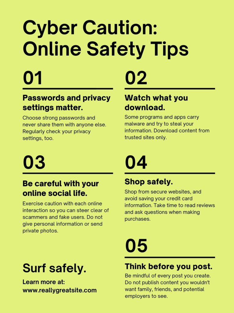 Tips for kids online safety