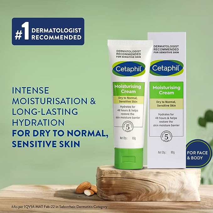 Cetaphil Moisturising Cream for Face & Body , Dry to Normal skin