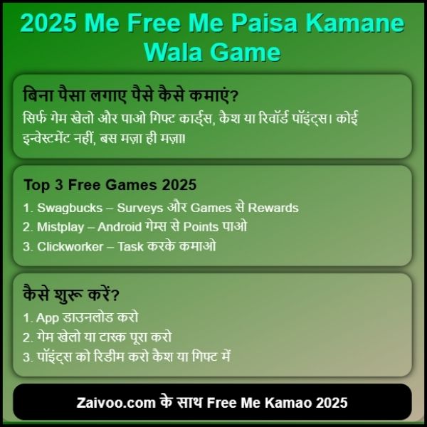 2025 Me Free Me Paisa Kamane Wala Game | आसानी से पैसे कमाएं?