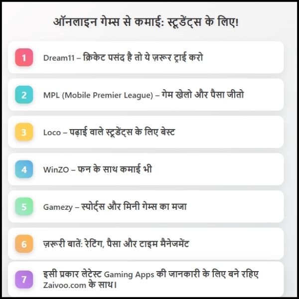 स्टूडेंट्स के लिए पैसे कमाने वाले ऑनलाइन गेम्स – जानिए कैसे पढ़ाई के साथ कमाई भी मुमकिन है स्टूडेंट्स के लिए पैसे कमाने वाले ऑनलाइन गेम्स – जानिए कैसे पढ़ाई के साथ कमाई भी मुमकिन है