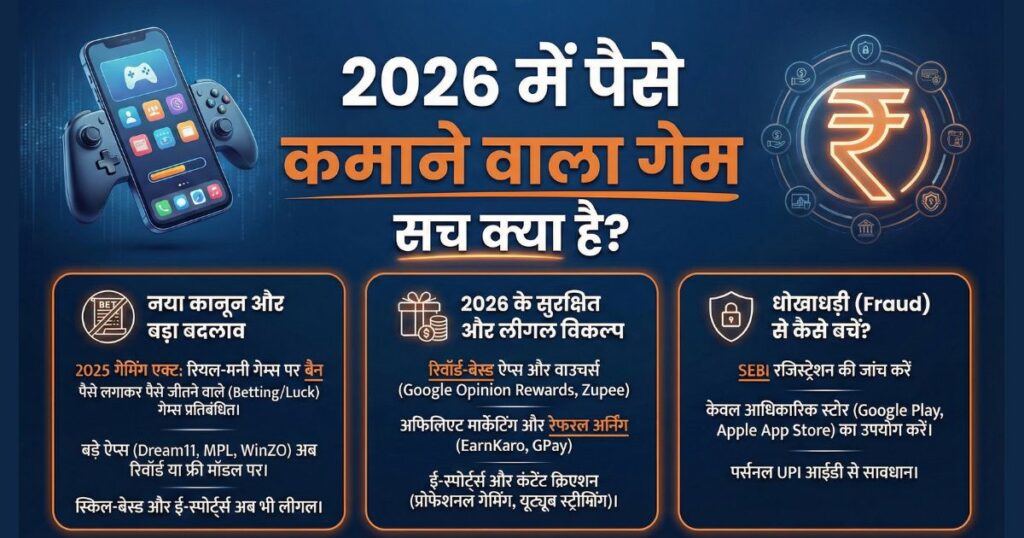 पैसे कमाने वाला गेम 2026 – सच क्या है? Vishal का Real Experience और सही तरीके