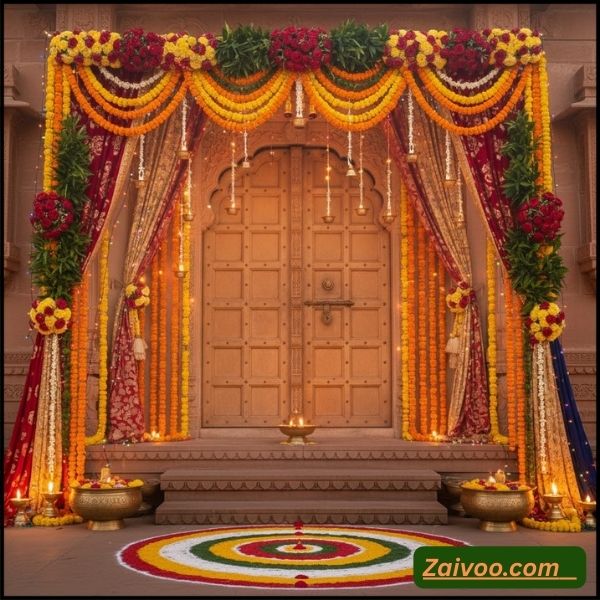 1. Entrance Decoration: पहला impression सबसे strong