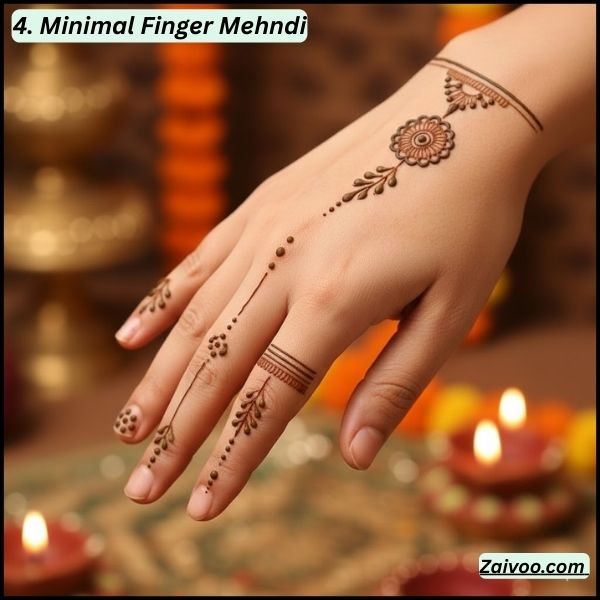 4. Minimal Finger Mehndi