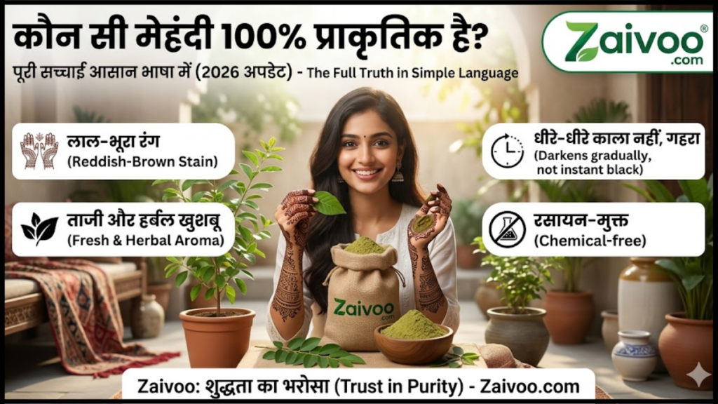 कौन सी मेहंदी 100% प्राकृतिक है?