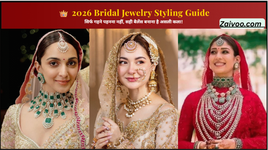 2026 की दुल्हन के लिए ज्वेलरी स्टाइलिंग टिप्स – परफेक्ट ब्राइडल लुक बनाएं!