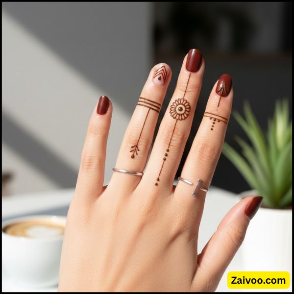 Easy Front Hand Mehndi Designs for New Year Party 2026