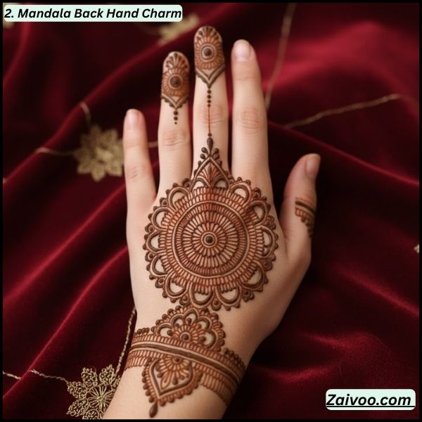 Mandala Back Hand Charm