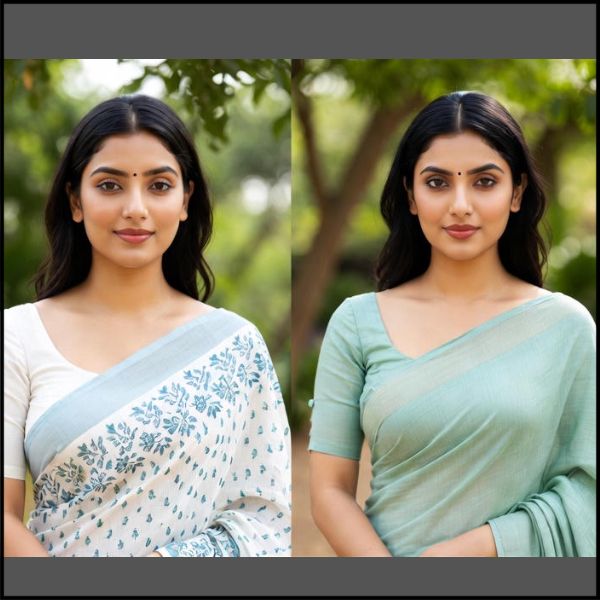 Cotton Saree Blouse Designs for Summer  