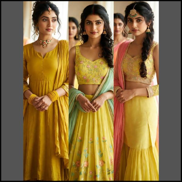Haldi Outfit Ideas for Bride