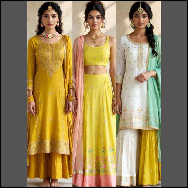Haldi Outfit Ideas for Bride
