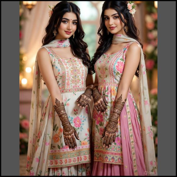 मेहंदी फंक्शन के लिए लड़कियों के ट्रेंडिंग आउटफिट आइडियाज