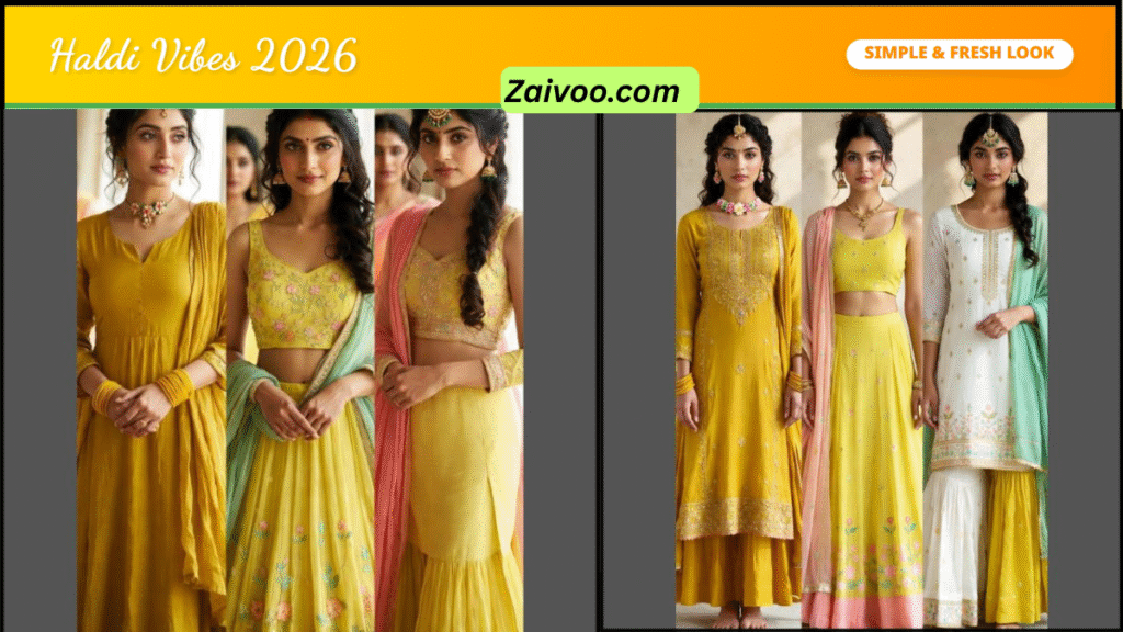 Haldi Outfit Ideas for Bride