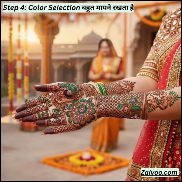 Step 4: Color Selection बहुत मायने रखता है