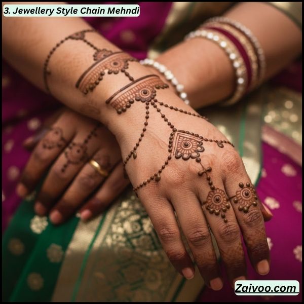 Jewellery Style Chain Mehndi
