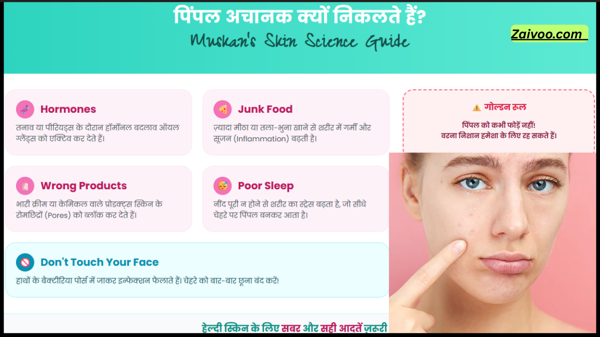 पिंपल अचानक क्यों निकल आते हैं?