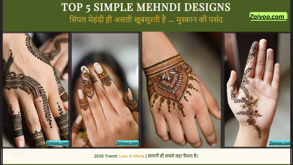 Top 5 Simple Mehndi Design