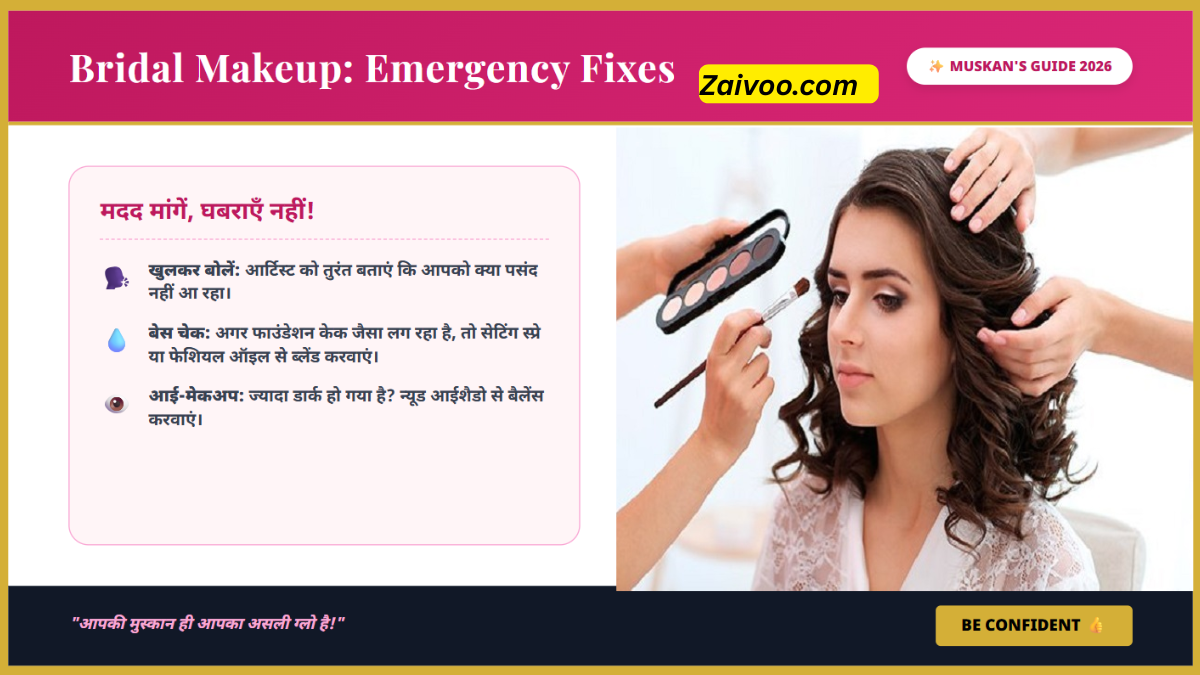 ब्राइडल मेकअप आर्टिस्ट गलत हो जाए तो क्या करें?