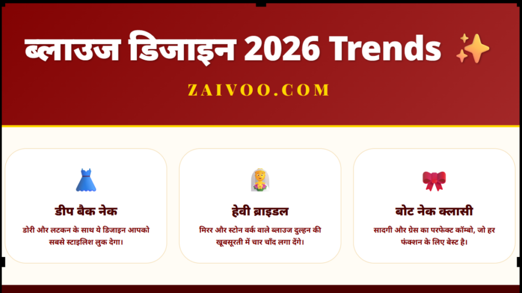 ब्लाउज डिजाइन 2026