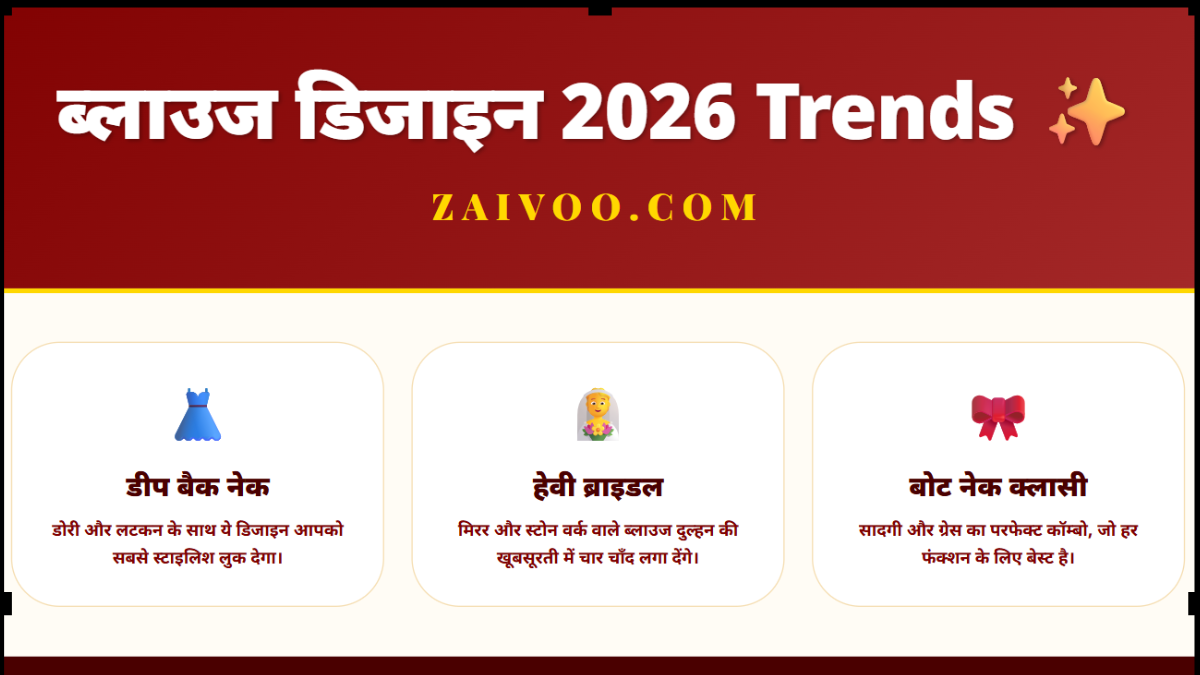 ब्लाउज डिजाइन 2026