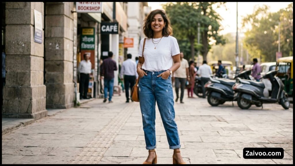 Best Heels with Jeans for Girls 2026 India  मुस्कान की Styling Guide (Kitten & Block Heels)