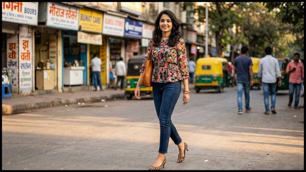 Best Heels with Jeans for Girls 2026 India  मुस्कान की Styling Guide (Kitten & Block Heels)