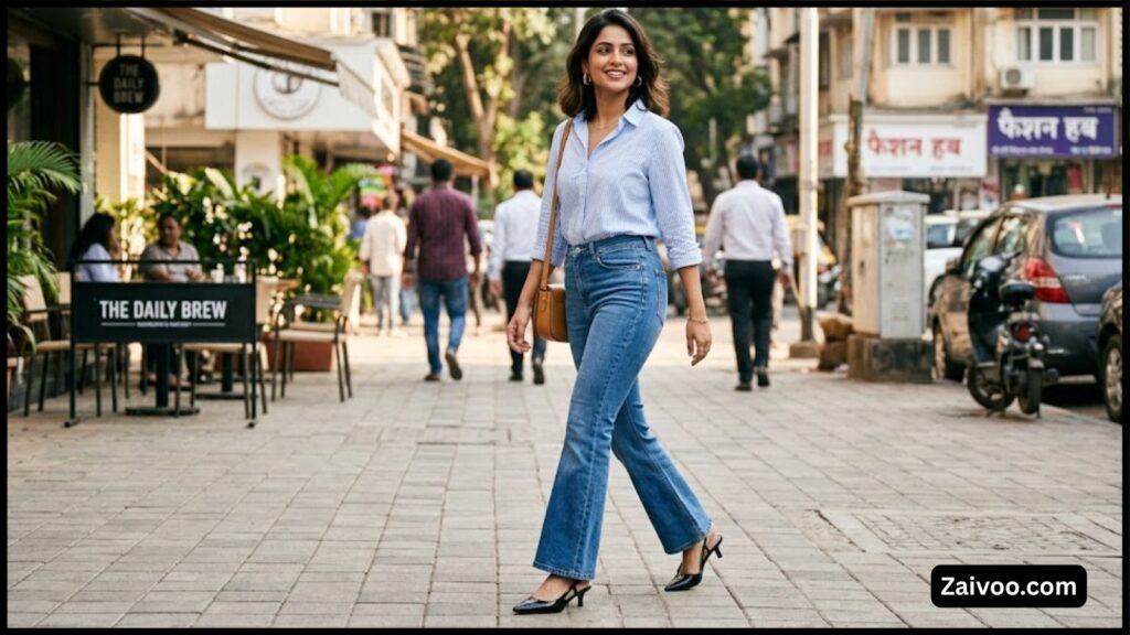 Best Heels with Jeans for Girls 2026 India  मुस्कान की Styling Guide (Kitten & Block Heels)