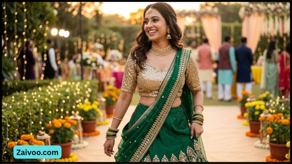 Crop Top with Lehenga 2026  मुस्कान की Bridal & Party Wear Styling Guide (For Girls)