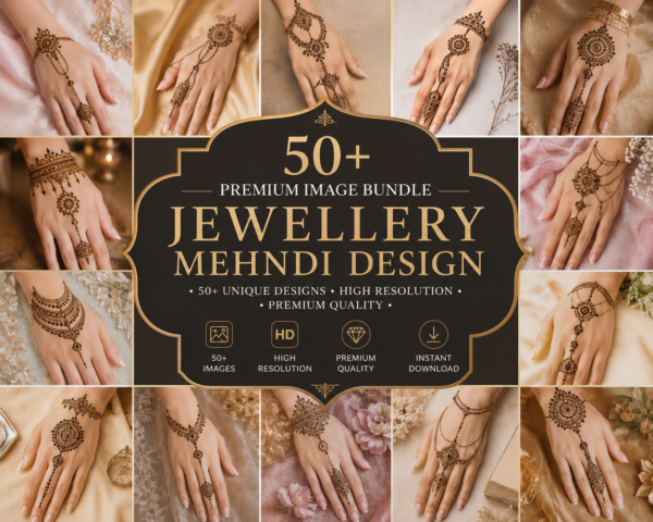 Jewellery Mehndi Design Collection — 50+ Premium Design Bundle