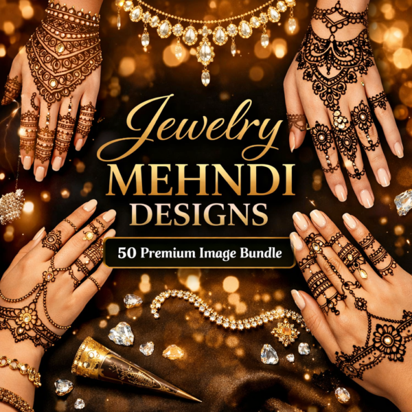 Jewelry Mehndi Design 50 Premium Image Bundle