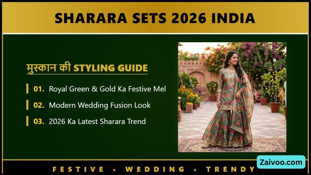 Sharara Sets 2026 India मुस्कान की Festive & Wedding Styling Guide