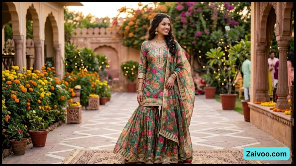 Sharara Sets 2026 India  मुस्कान की Festive & Wedding Styling Guide