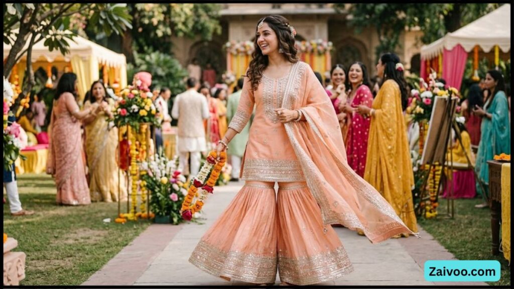 Sharara Sets 2026 India  मुस्कान की Festive & Wedding Styling Guide