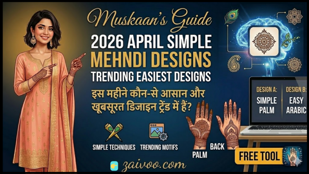 2026 April Simple Mehndi Design