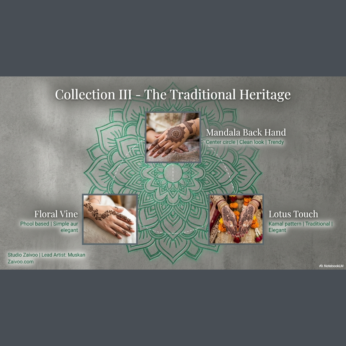 100 Premium Green and Brown Elegant Mehndi Designs