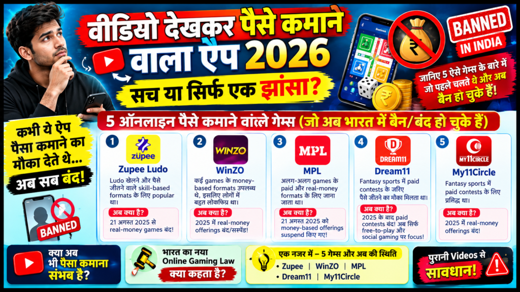 Online Paisa Kamane Wala Game लेकिन अब